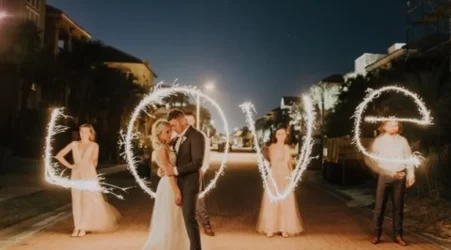 Enchanting Wedding Sparklers: Heart-Shaped, Starry, and Fun