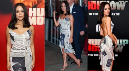 Jenna Ortega Just Rewrote Carrie Bradshaw’s Style Newspaper Dress