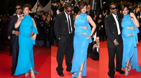 Rihanna, the Rain, A$AP Rocky, and Red Carpet